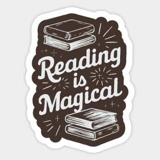 Reading Is Magical, Bookworm Sticker